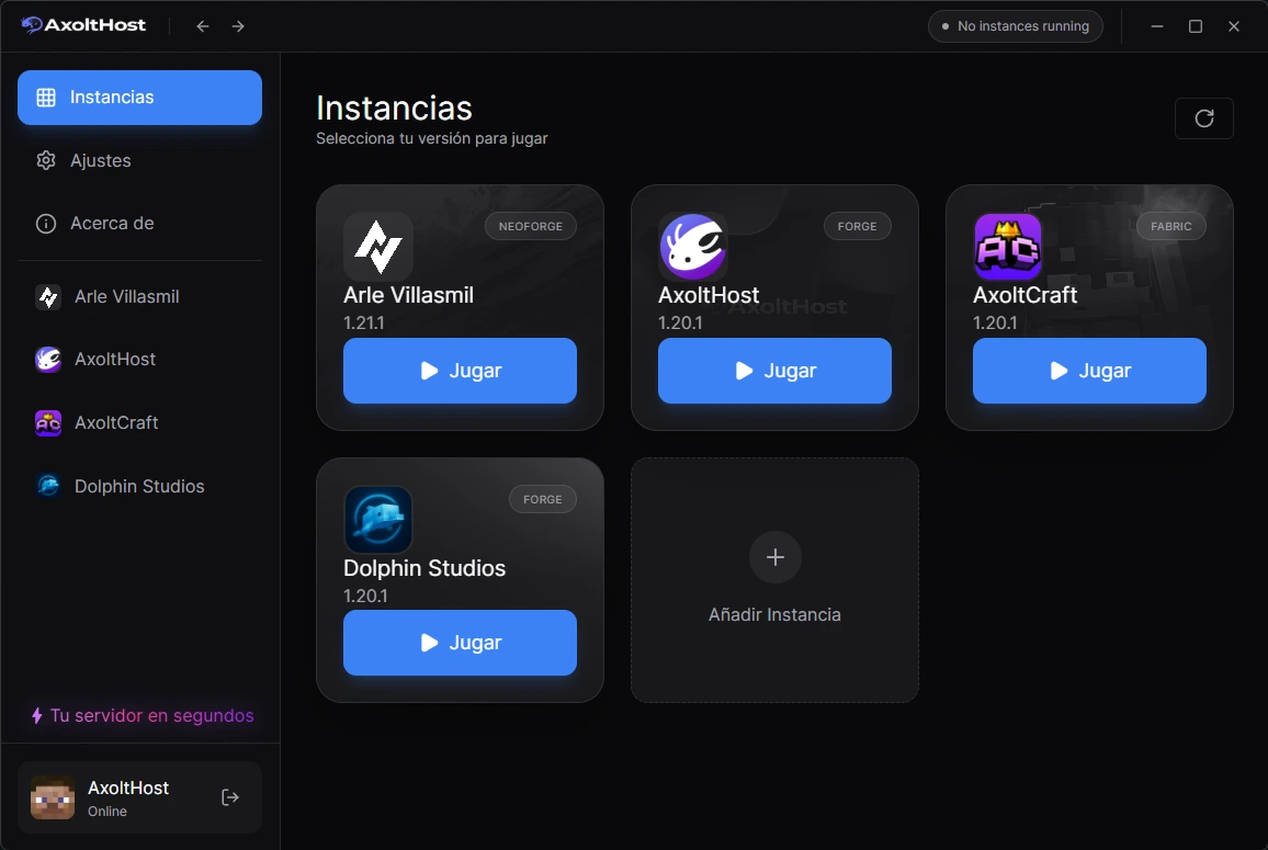 AxoltHost Launcher Preview